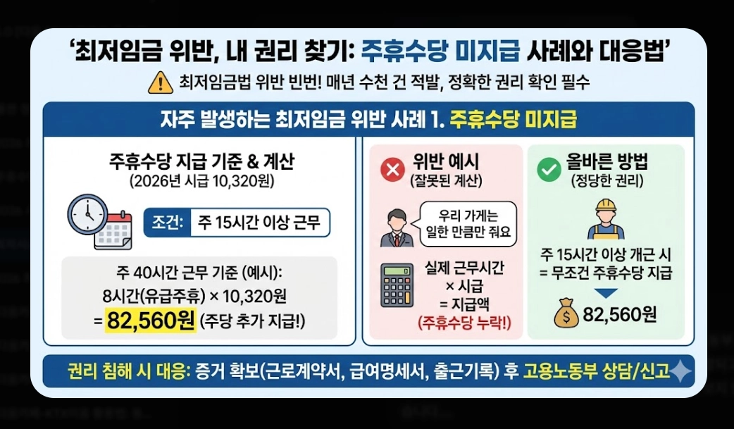 2026년 최저시급 실수령액 계산기 완벽 가이드