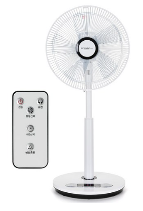 대웅모닝컴 초미세풍 발터치 리모컨 선풍기 DWF-KL140C