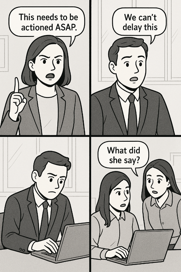 “이건 바로 실행해야 해요.”