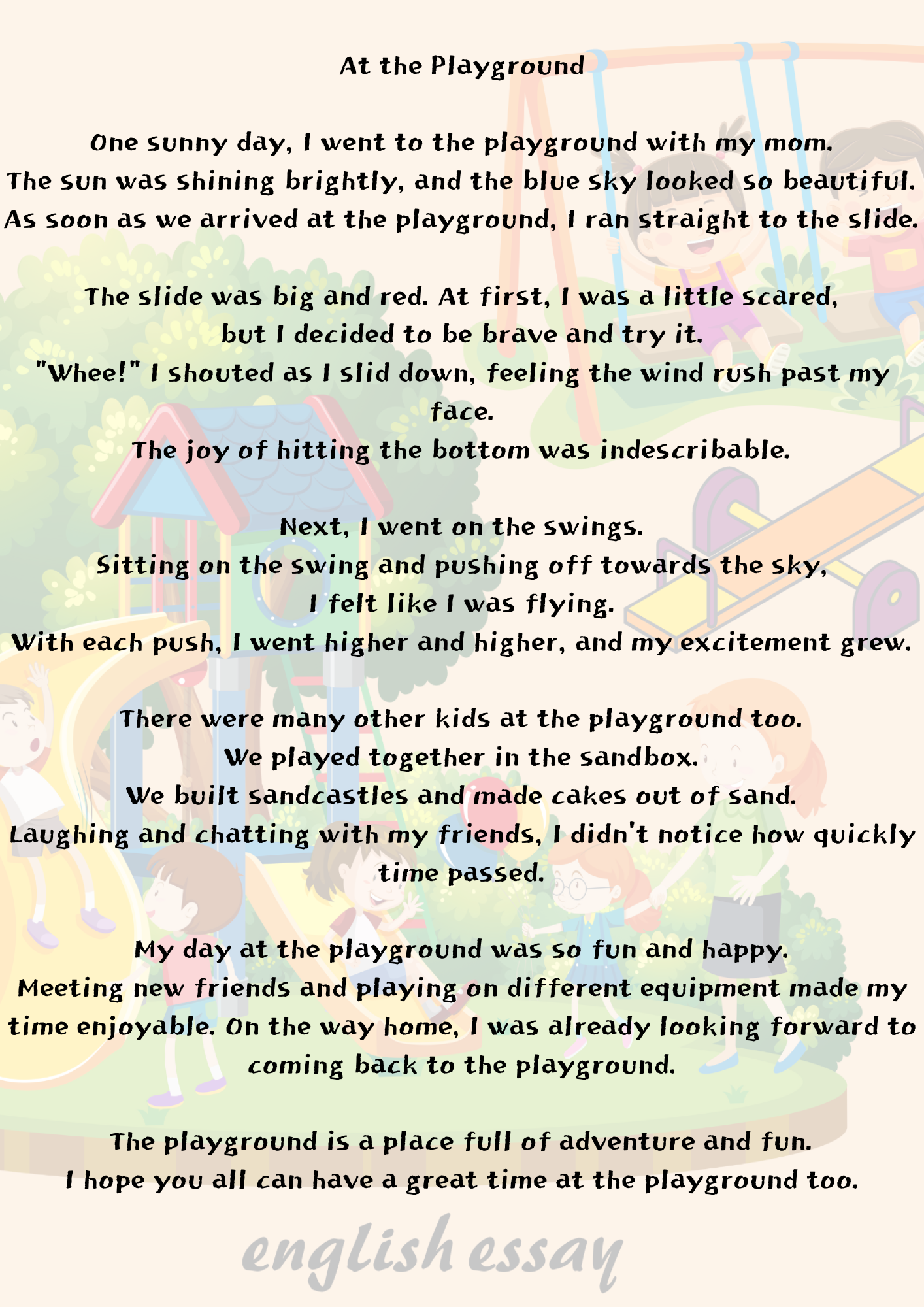 At the Playground