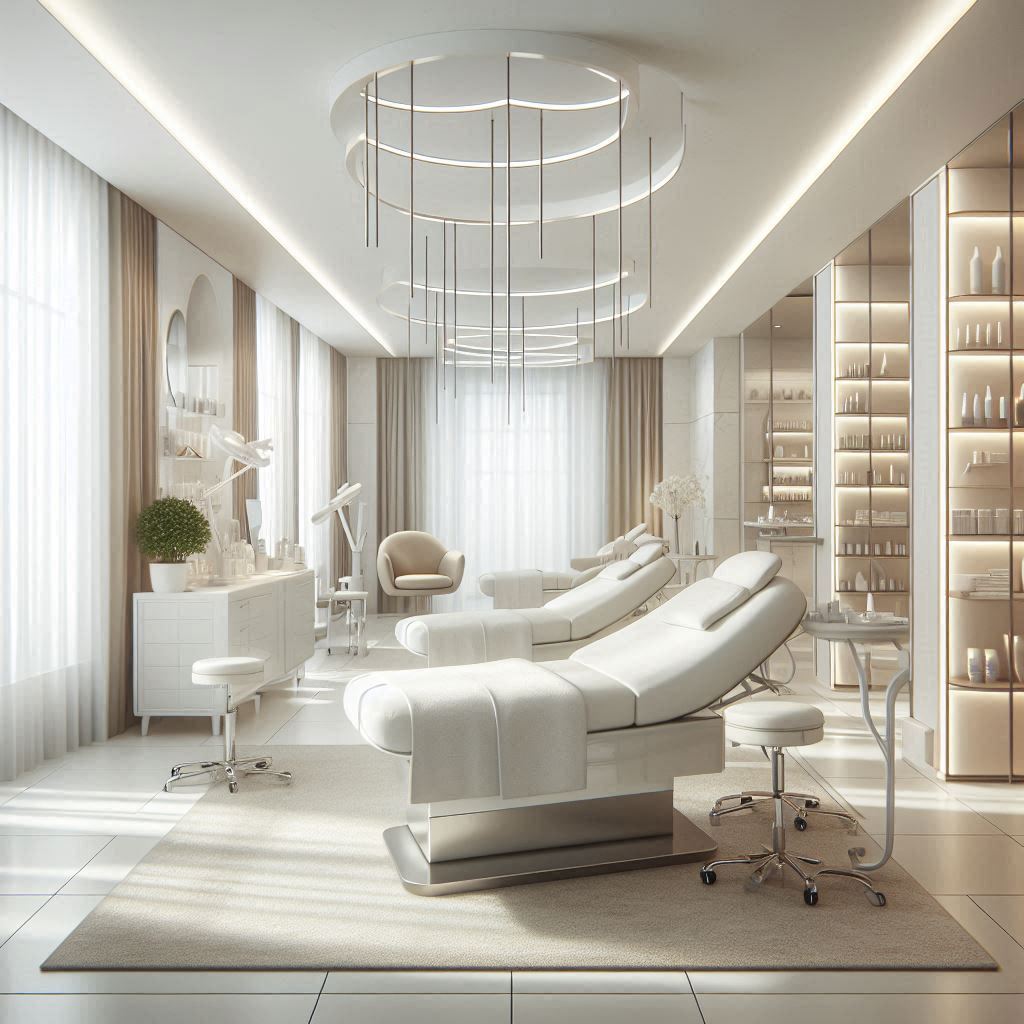 피부,체형관리 샵 배경