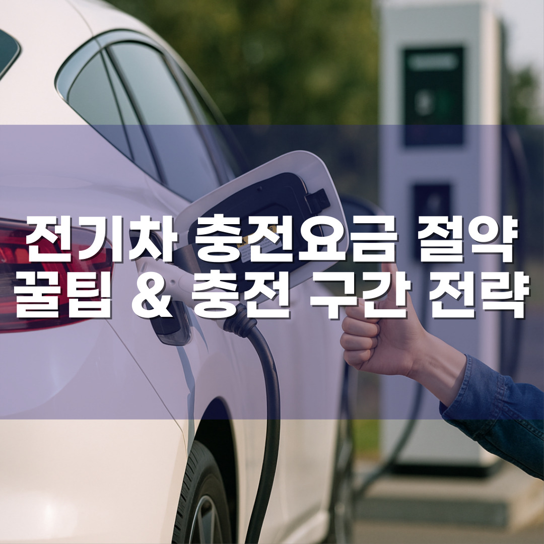 전기차 충전요금 절약 꿀팁 &amp; 충전 구간 전략