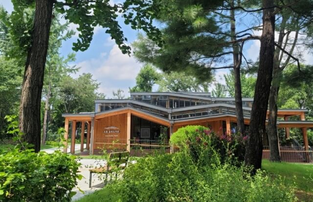 자연과 함께 공존하는 오동숲속도서관