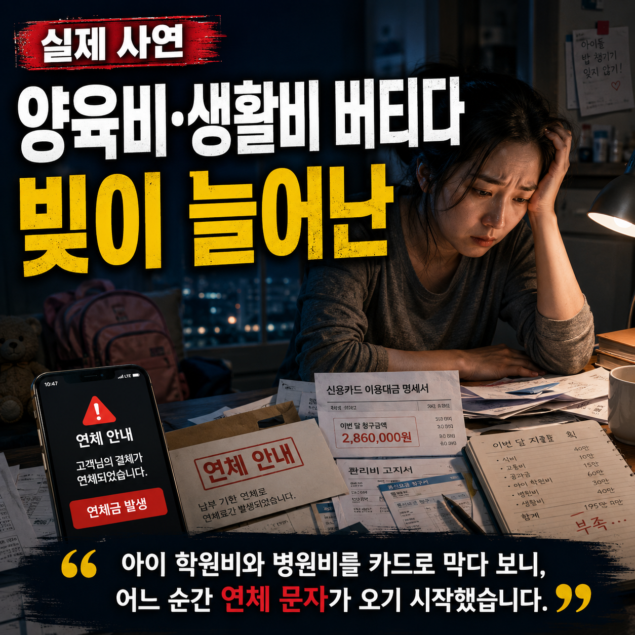 남편 사업 실패 후 내 명의 카드론 보증채무 정리 방법