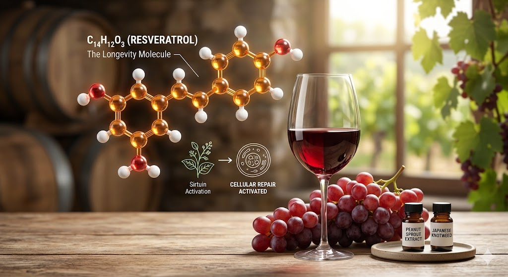 레스베라트롤 - 적포도주에서 세포 시간 여행의 비밀을 밝히다
