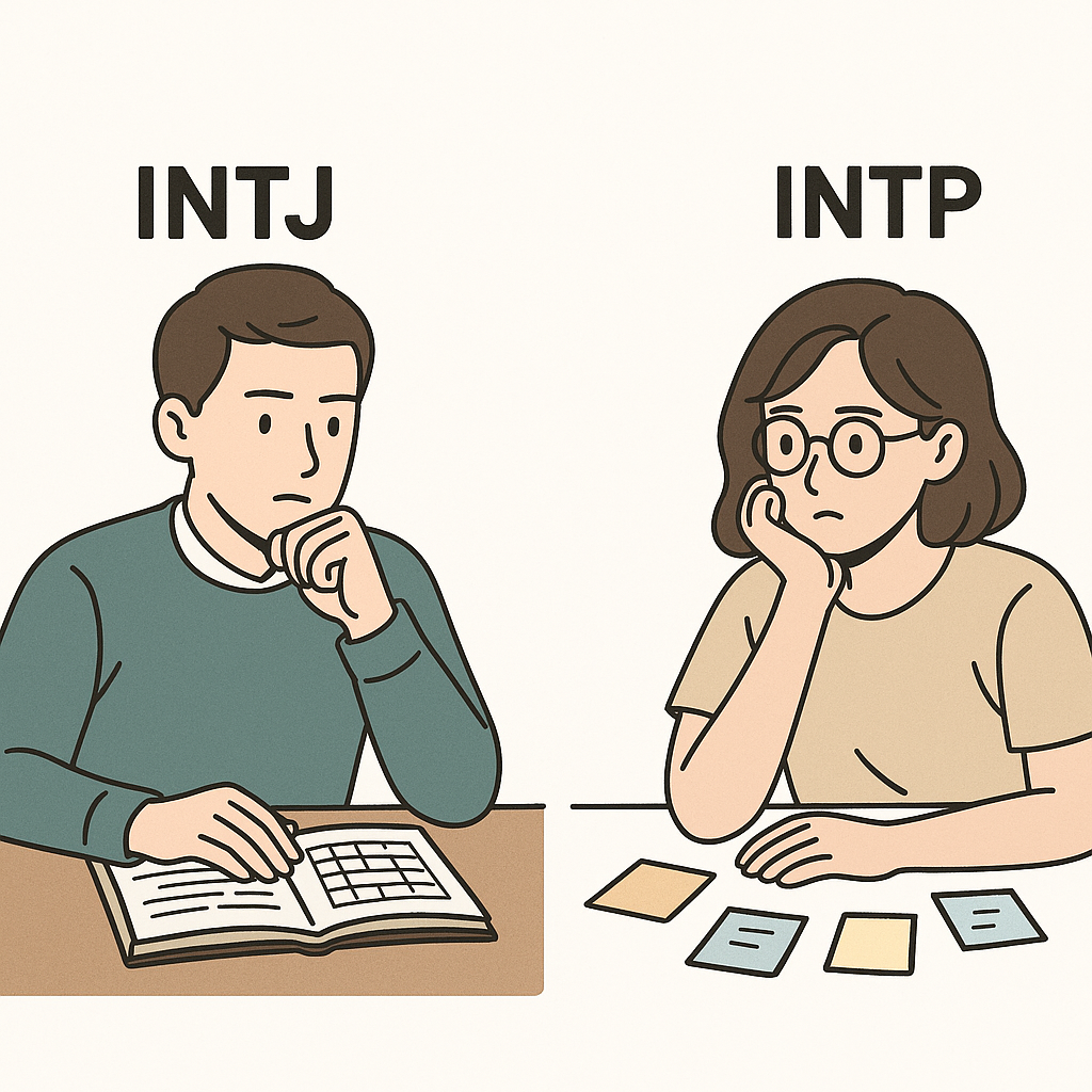 INTJ 남자와 INTP 여자, 이성적인 사랑이 감정을 놓치는 이유