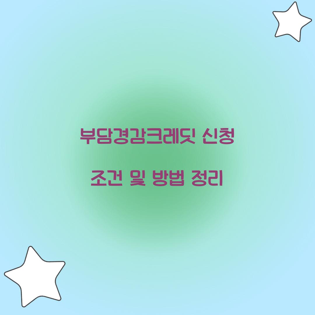 부담경감크레딧