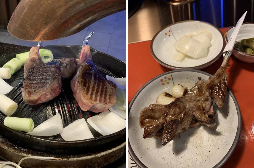 양 갈비 구이