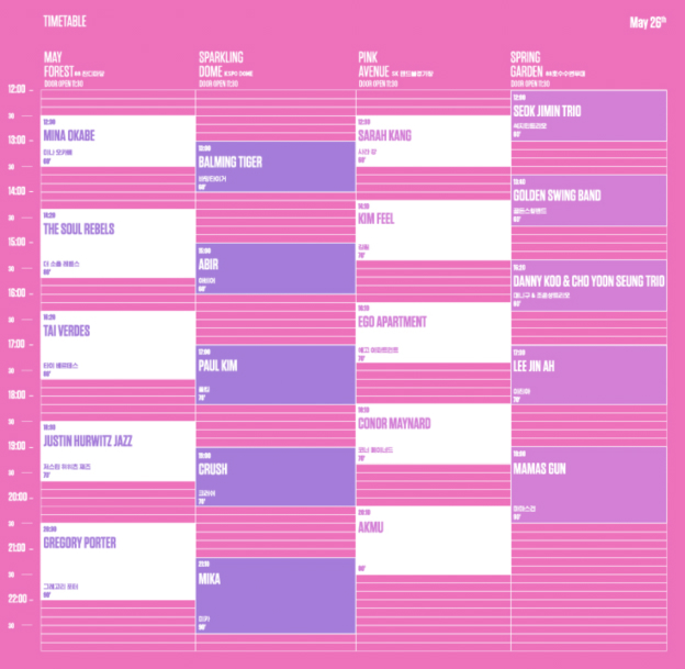 서울 재즈 페스티벌 예매