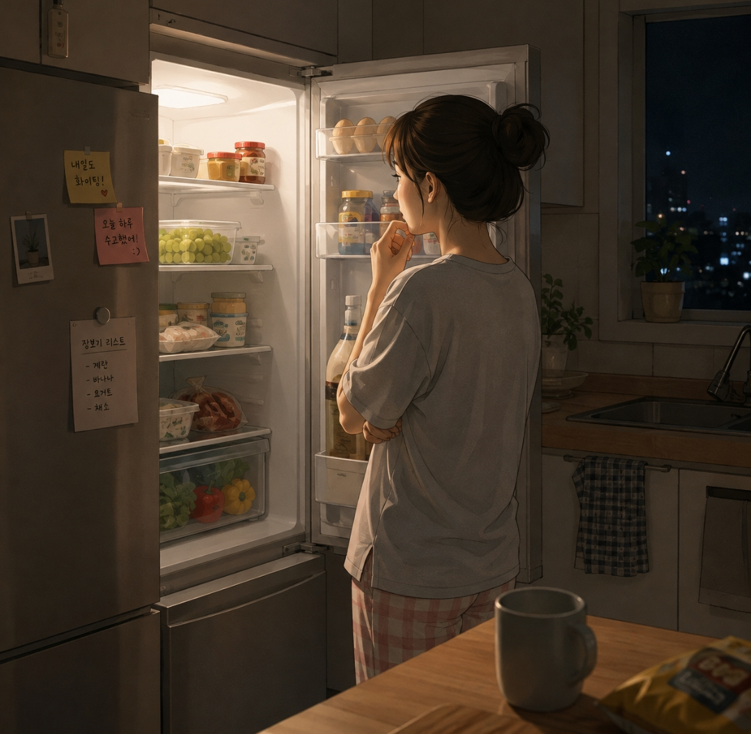 밤에 배고플 때, 그냥 자야할까