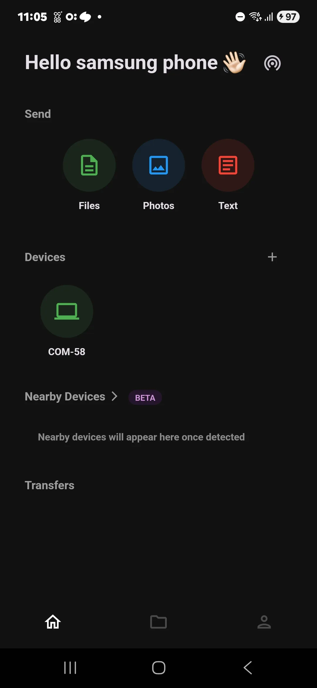 Android LANDrop