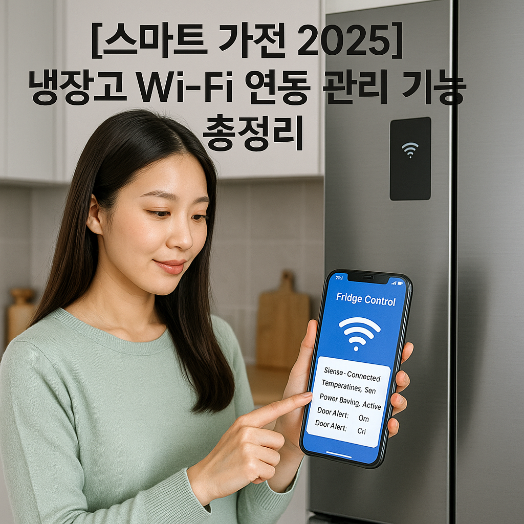 [스마트 가전 2025] 냉장고 Wi-Fi 연동 관리 기능 총정리