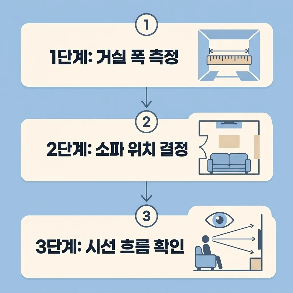 거실 소파 배치 동선 확보 방법 단계별 안내