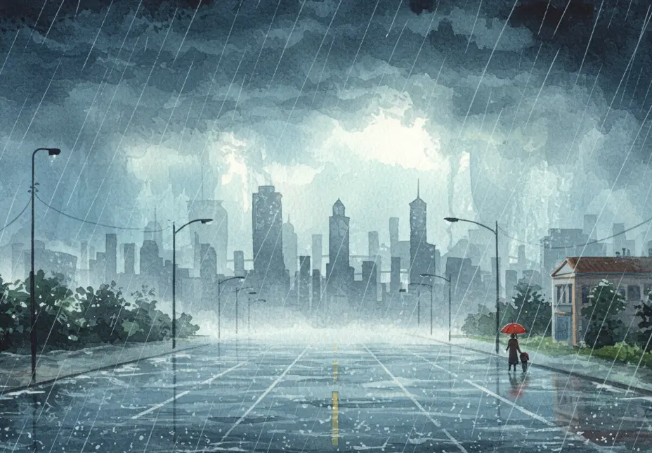 폭우가 쏟아지는 꿈 해몽