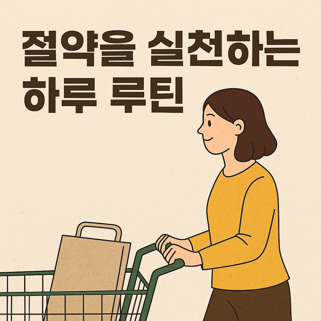 절약을 실천하는 하루 루틴