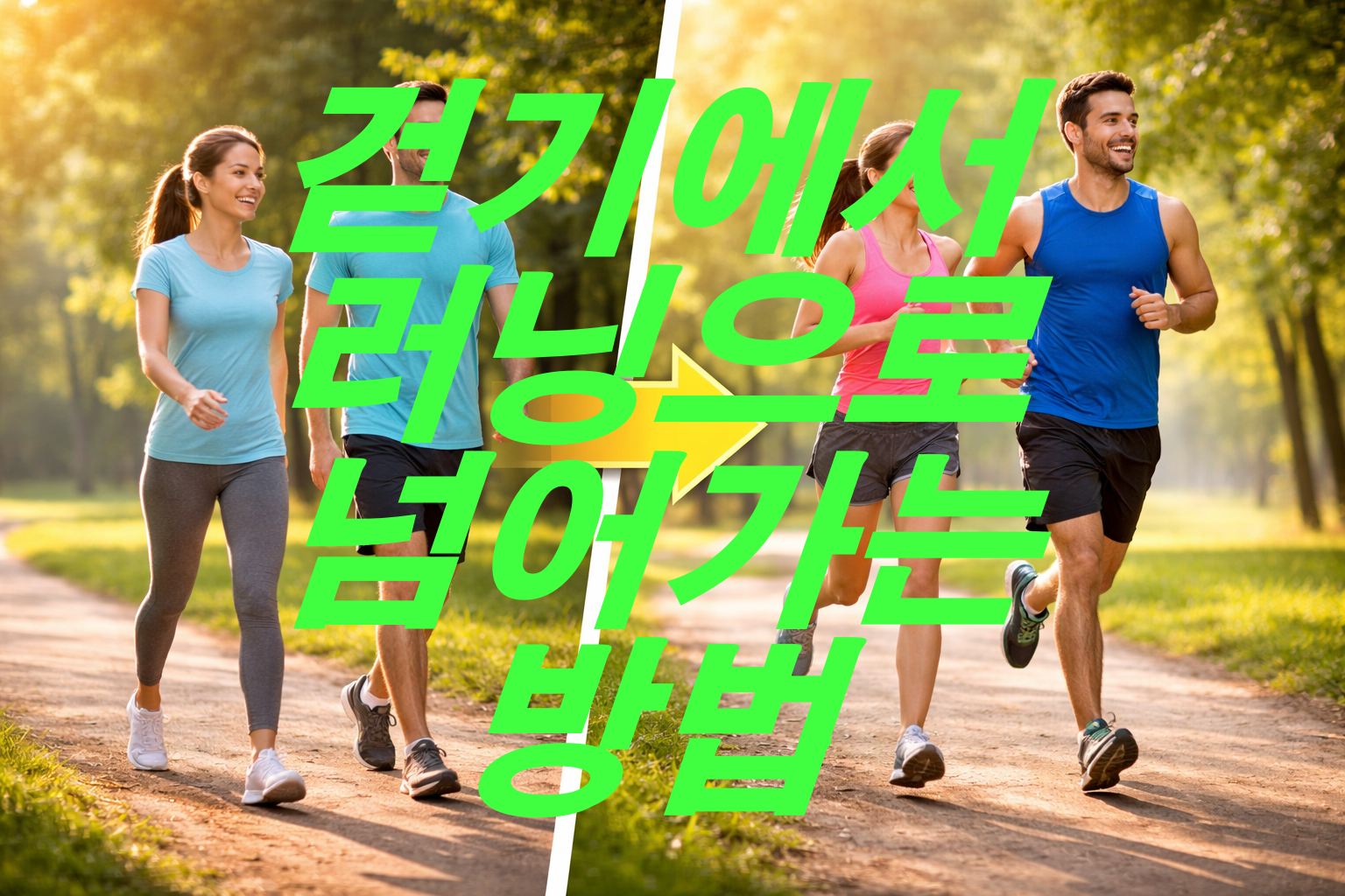 걷기에서 러닝으로 넘어가는 방법 알아보기