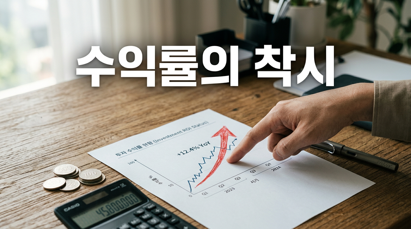 수익률 착시를 보여주는 투자 성과 차트 사진