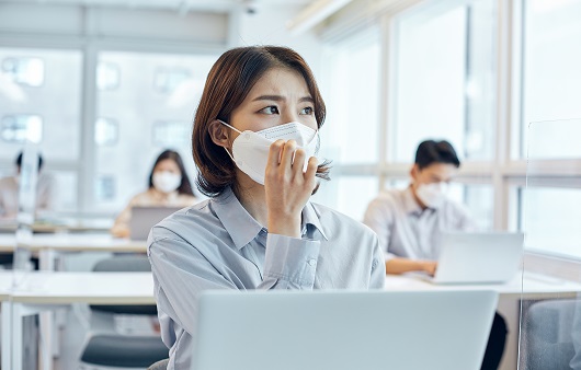 직장인 코로나 관련 사진