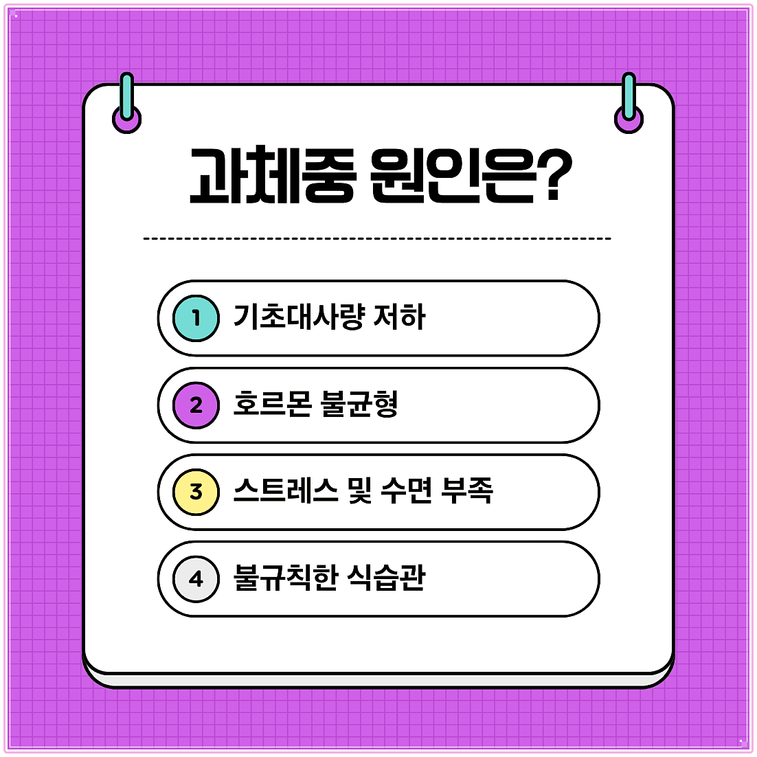 과체중 원인은?