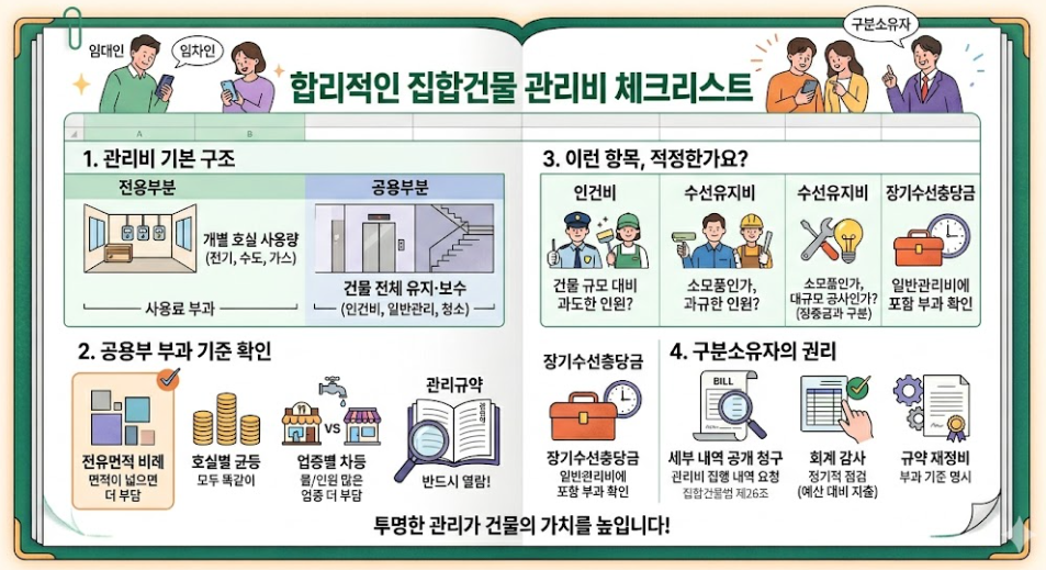 집합건물 관리비 체크리스트
