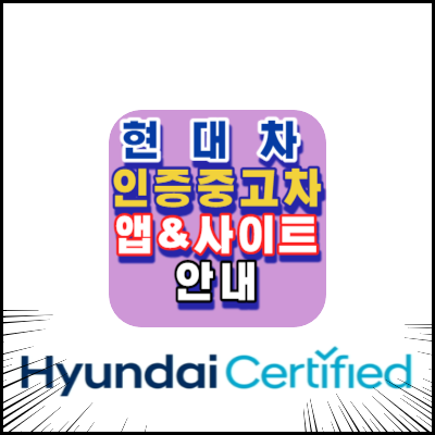 현대차·제네시스-인증중고차-바로가기-앱 전용웹-안내