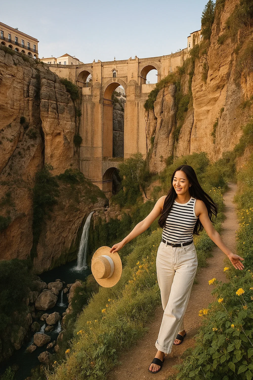 누에보 다리와 스냅 사진찍기