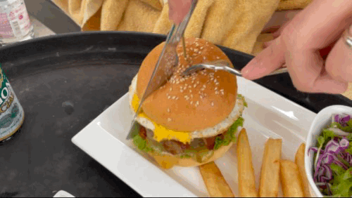 나트랑 아미아나 리조트 풀바 - 메뉴 버거 커팅 영상