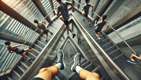 서울 도심에서 펼쳐진 이색 스포츠, 도심속수직마로톤