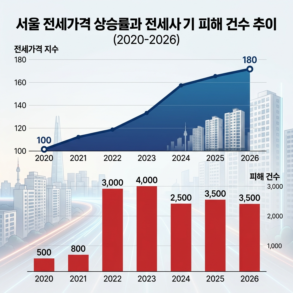 서울 전세값 상승과 전세사기 피해 데이터 분석