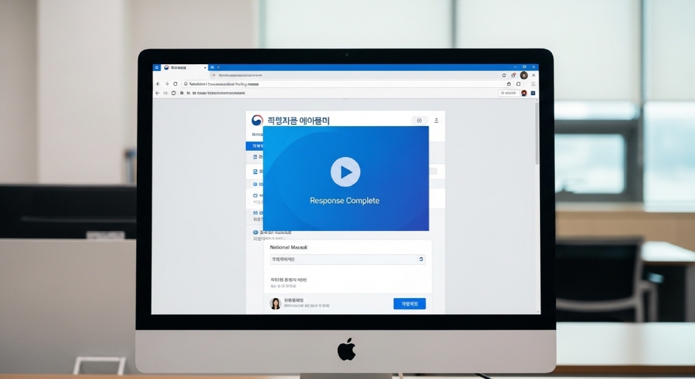 대통령 응답 확인