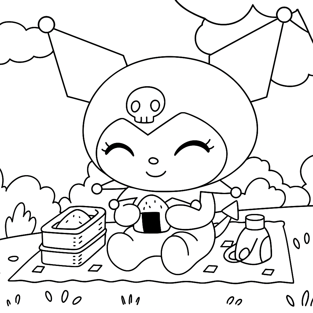 쿠로미 색칠 도안