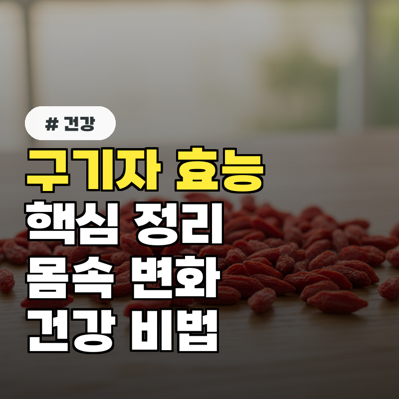 구기자 3일만 먹어도 몸속 '이것'이 깨끗이 사라진다