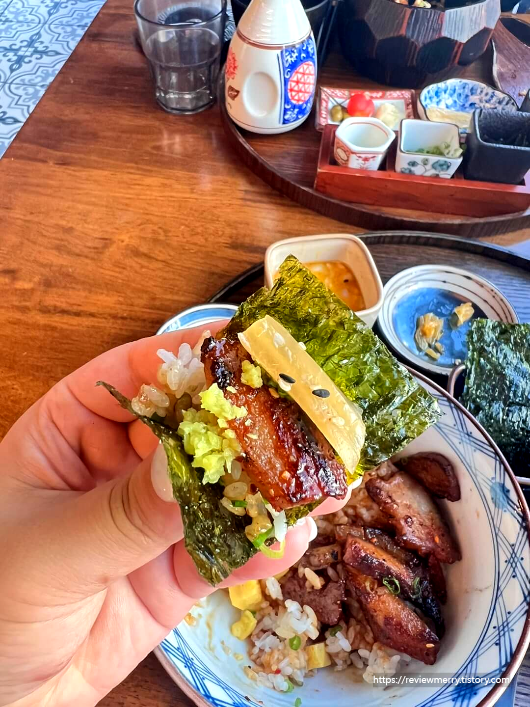 항정살 쌈 사진