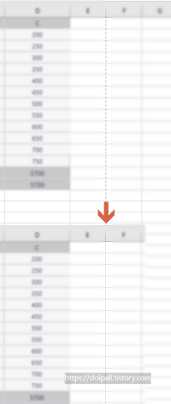 엑셀 페이지 나누기 표시 해제하기-완료