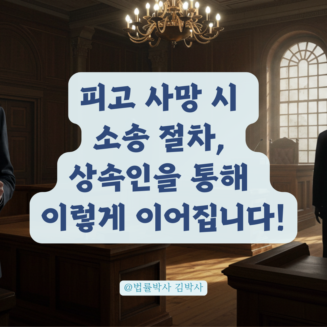 피고 사망 시 소송은 끝나지 않는다, 상속인 상대로 진행하는 법.