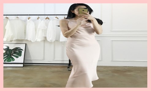 패피를 위한 슬립 드레스