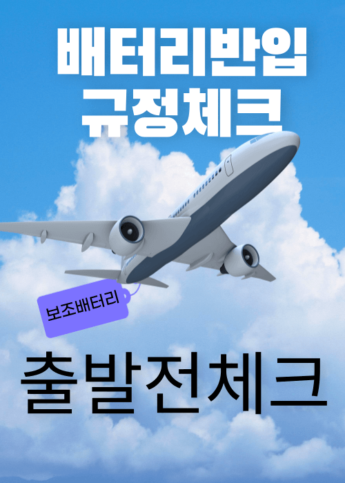 비행기 배터리 반입 규정
