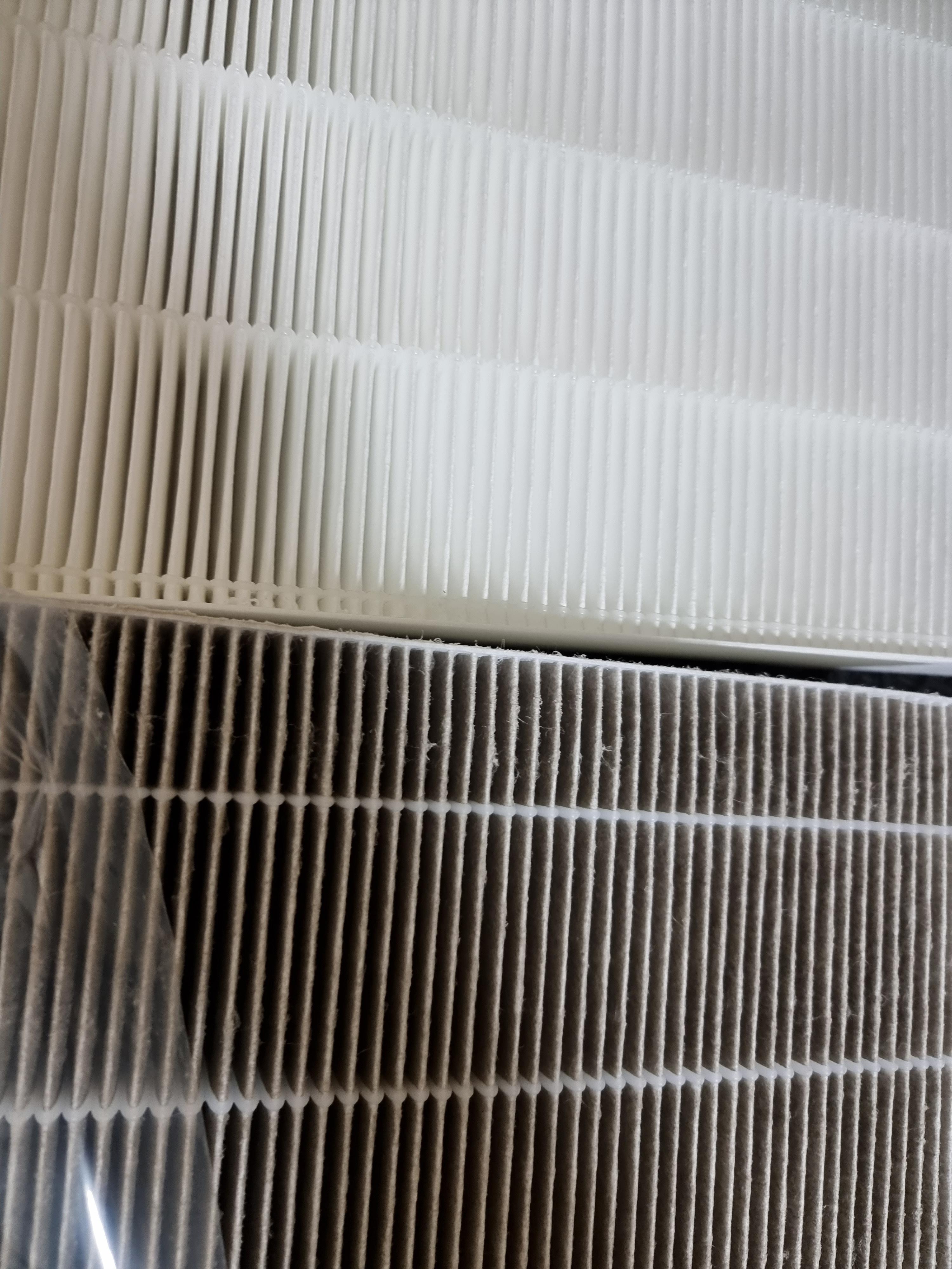 교체전 교체후 필터비교 사진