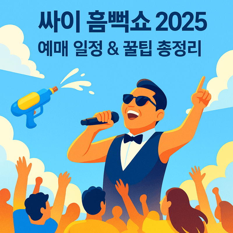 싸이-흠뻑쇼-2025-예매-일정-티켓팅-성공-꿀팁-썸네일