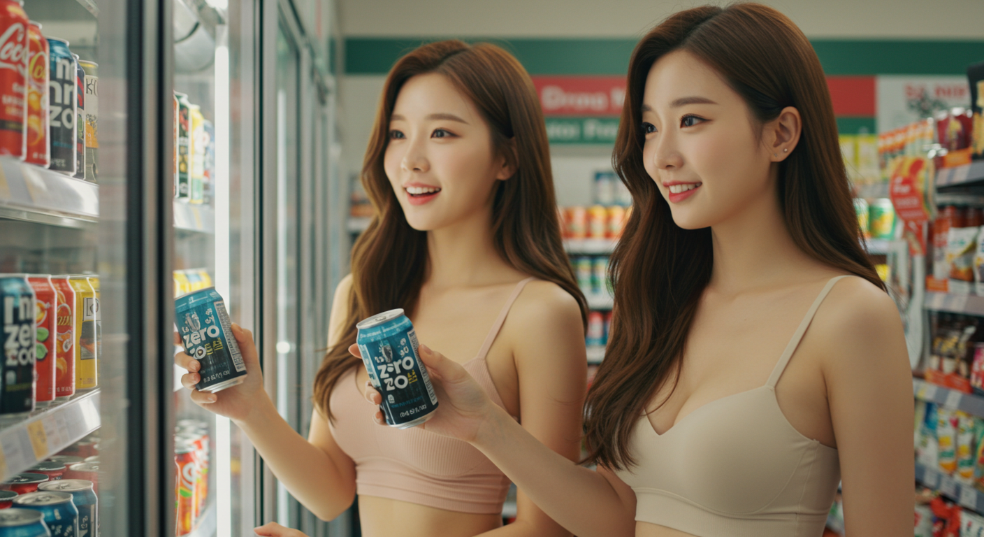 제로슈가 음료를 고르는 여성들