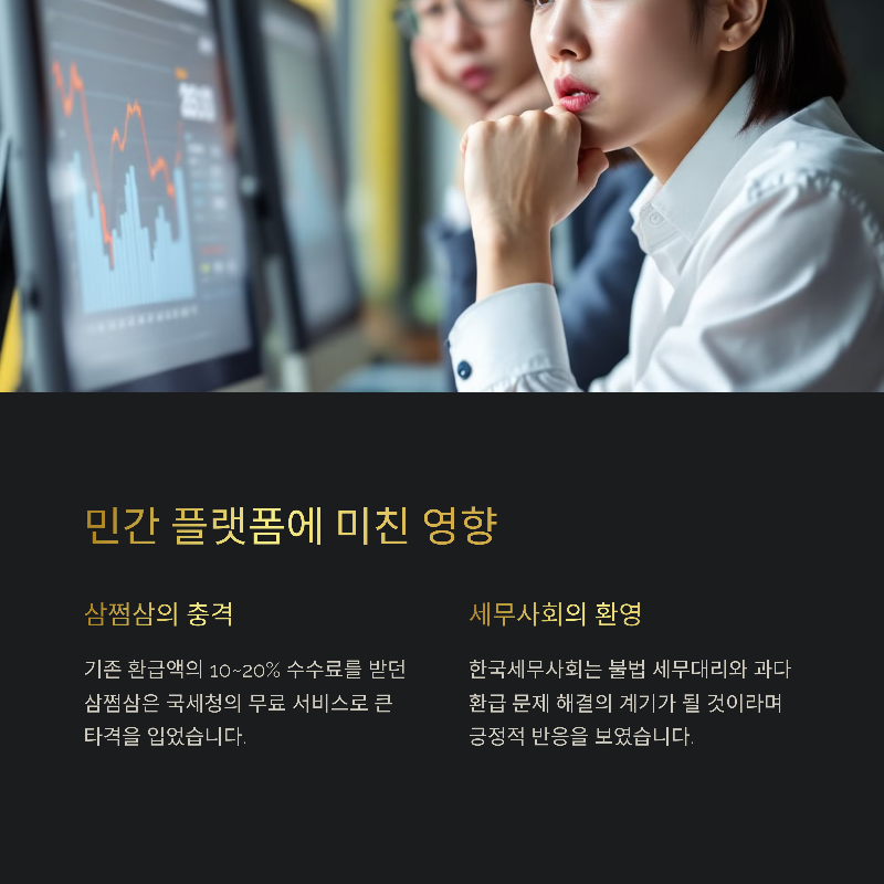 민간 플랫폼 영향과 반응