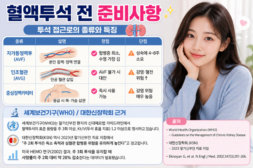 혈액투석 전 준비사항 이미지사진