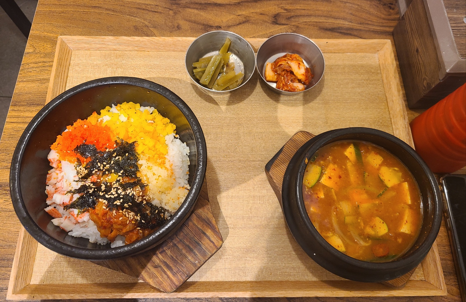 라온 롯데백화점 창원점 돌솥알밥비빔밥