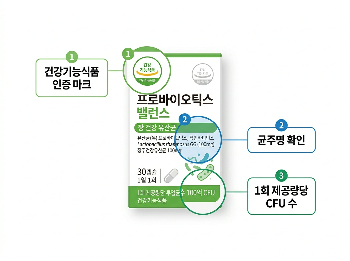 건강기능식품-유산균-라벨-CFU-균주명-확인법