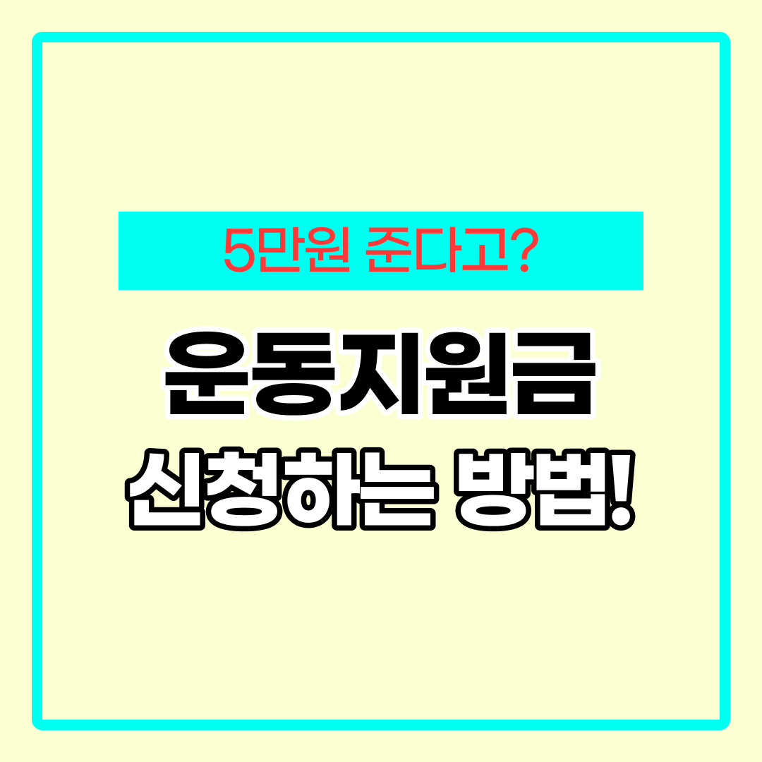 전국민 운동지원금