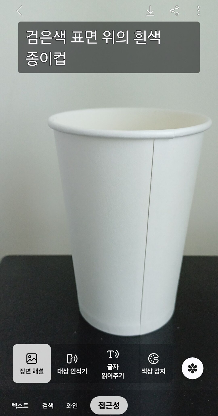 화면 상단에 장면 해설 텍스트 보임