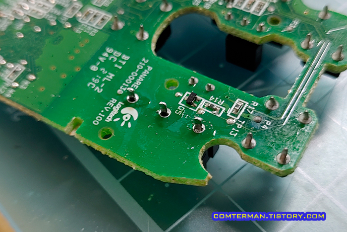마우스 스위치 교체 납땜 DIY