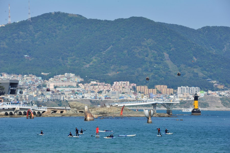 송도 해수욕장 2022년 5월