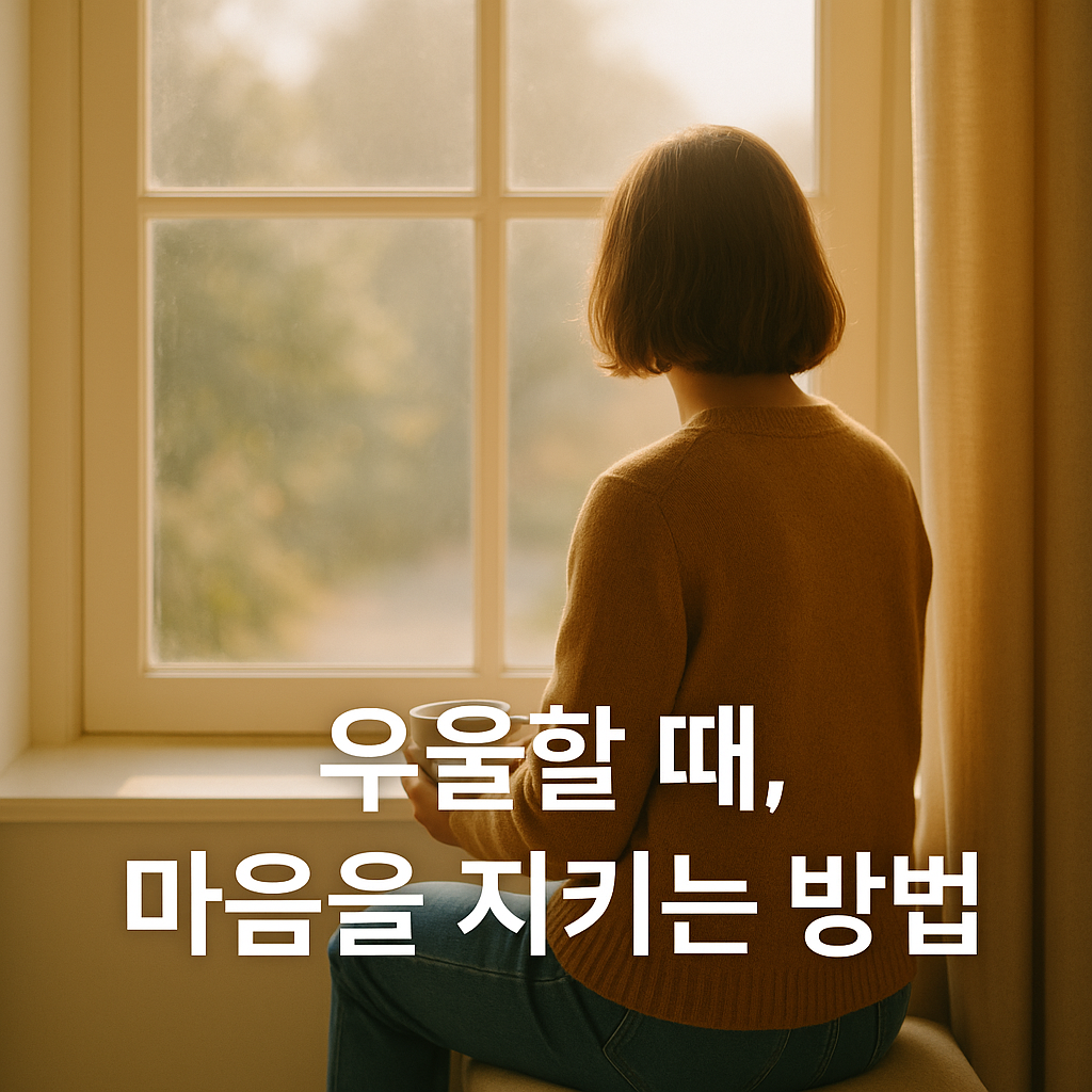 창 밖을 바라보는 여성의 뒷모습