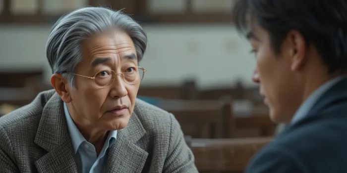이름을 기억 못하는 아버지를 보는 아들